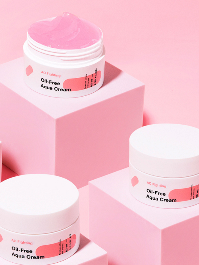 Лёгкий увлажняющий гель-крем для лица TIAM AC Fighting Oil-Free Aqua Cream