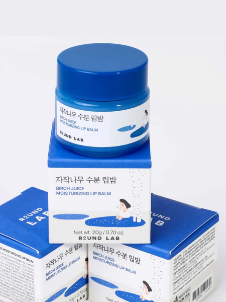 Увлажняющий бальзам для губ с берёзовым соком Round Lab Birch Juice Moisturizing Lip Balm