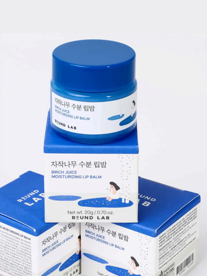 Увлажняющий бальзам для губ с берёзовым соком Round Lab Birch Juice Moisturizing Lip Balm