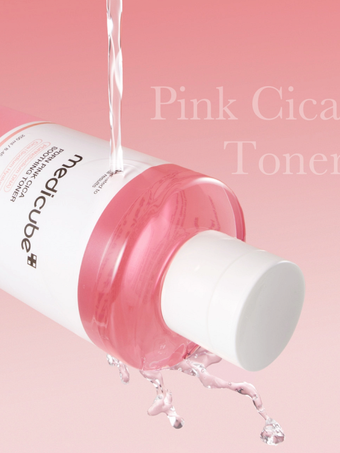 Смягчающий тонер с центеллой и ПДРН Medicube PDRN Pink Cica Soothing Toner