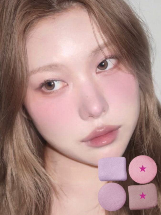 Компактная палетка румян в формате брелка fwee Pocket Cheek Palette CP04 Grape&Berry