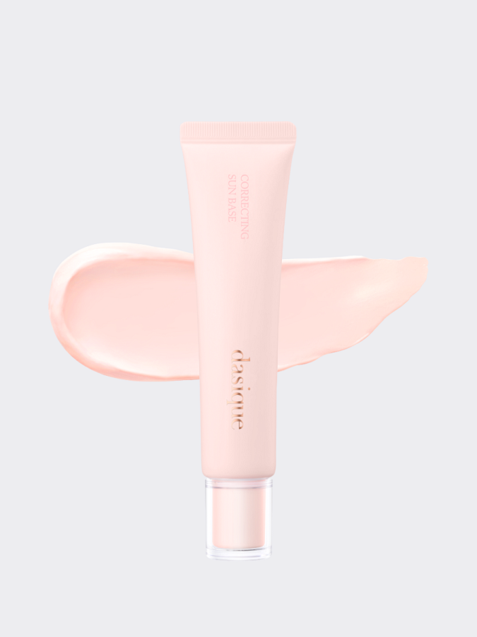 Солнцезащитная база под макияж с коррекцией тона Dasique Correcting Sun Base #01 Rosy Pink SPF 50+ PA+++
