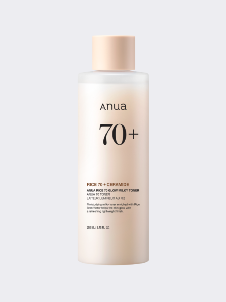 Питательный молочный тонер с рисовым экстрактом и керамидами ANUA Rice 70 Glow Milky Toner Питательный молочный тонер с рисовым экстрактом и керамидами ANUA Rice 70 Glow Milky Toner