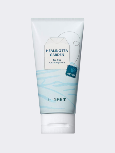 Пенка для умывания с экстрактом чайного дерева The Saem Healing Tea Garden Cleansing Foam Tea Tree Пенка для умывания с экстрактом чайного дерева The Saem Healing Tea Garden Cleansing Foam Tea Tree