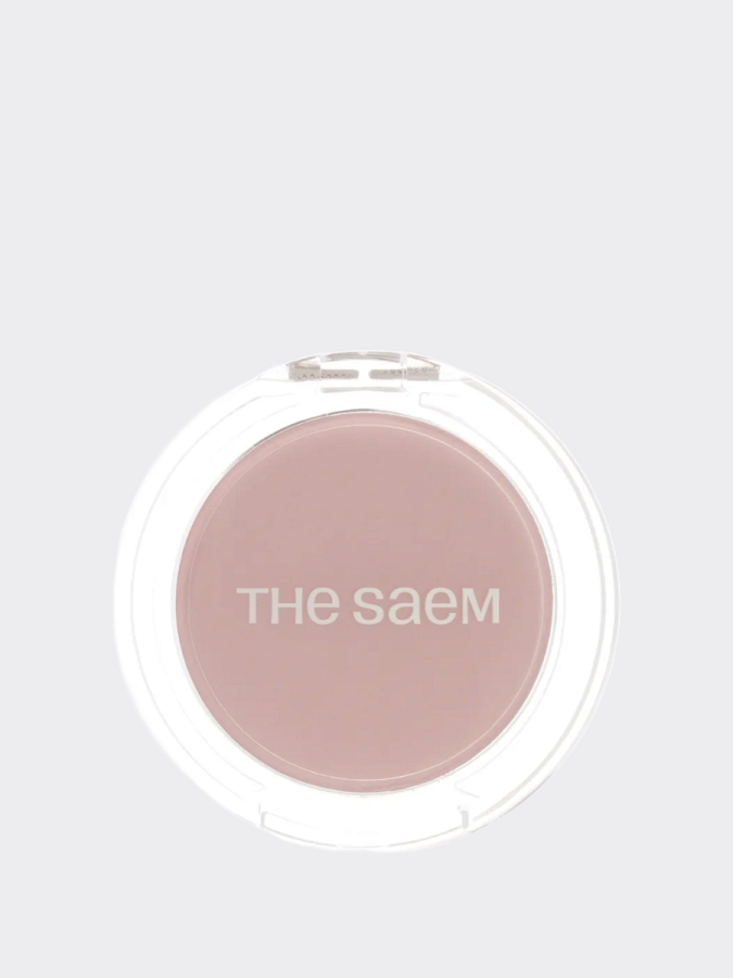 Мягкие румяна с сияющим финишем в пыльно-лиловом оттенке The Saem Jelly Blusher PP03 Dusty Vine