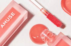 Влажный вельветовый тинт для губ AMUSE Dew Velvet 06 Lively Rose