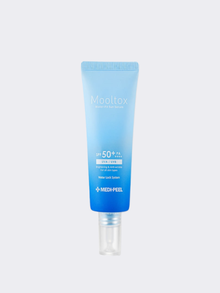Солнцезащитный флюид с гиалуроновой кислотой MEDI-PEEL Aqua Mooltox Water-Fit Sun Serum SPF50+PA++++ Солнцезащитный флюид с гиалуроновой кислотой MEDI-PEEL Aqua Mooltox Water-Fit Sun Serum SPF50+PA++++