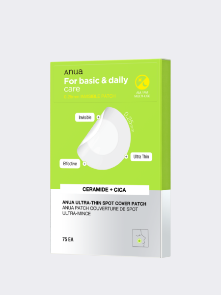 Патчи против воспалений ANUA Ultra Thin Spot Cover Patch 75EA Патчи против воспалений ANUA Ultra Thin Spot Cover Patch 75EA