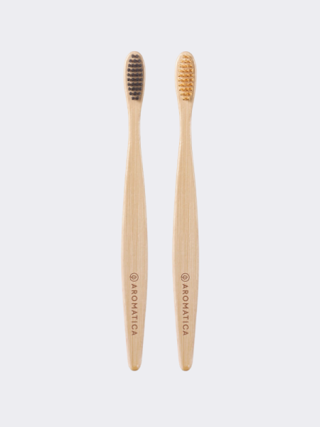 Набор бамбуковых зубных щеток Aromatica Bamboo Toothbrush Duo Набор бамбуковых зубных щеток Aromatica Bamboo Toothbrush Duo