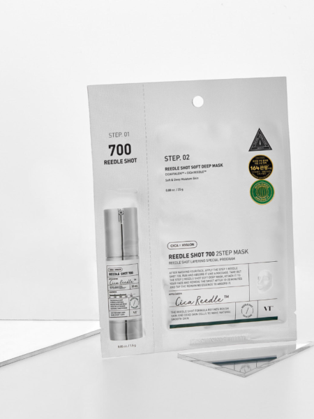 Интенсивная двухступенчатая маска-бустер со спикулами VT Reedle Shot 700 2-Step Mask Интенсивная двухступенчатая маска-бустер со спикулами VT Reedle Shot 700 2-Step Mask