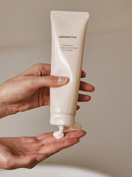 Органический успокаивающий крем с календулой AROMATICA Calendula Juicy Cream