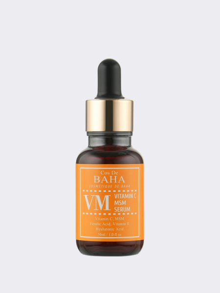 Осветляющая сыворотка с витамином С, феруловой кислотой и витамином Е Cos De BAHA Vitamin C MSM Serum Осветляющая сыворотка с витамином С, феруловой кислотой и витамином Е Cos De BAHA Vitamin C MSM Serum