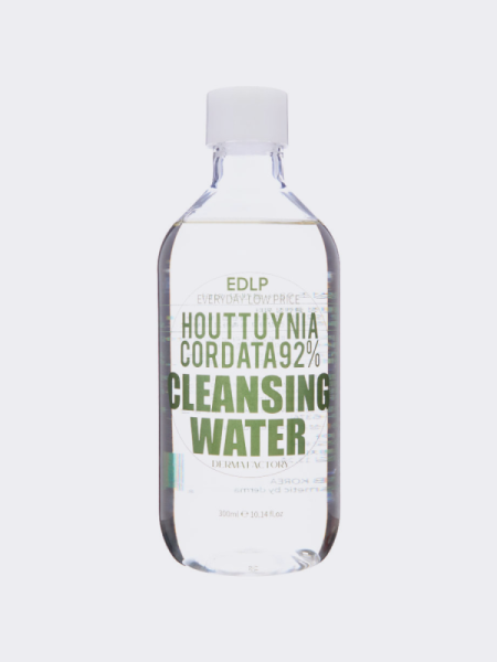 Очищающая вода для снятия макияжа Derma Factory Houttuynia Cordata 92% Cleansing Water Очищающая вода для снятия макияжа Derma Factory Houttuynia Cordata 92% Cleansing Water