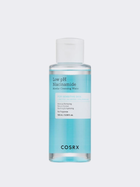 Мягкая мицеллярная вода для снятия макияжа с ниацинамидом TRAVEL COSRX Low pH Niacinamide Micellar Cleansing Water Мягкая мицеллярная вода для снятия макияжа с ниацинамидом TRAVEL COSRX Low pH Niacinamide Micellar Cleansing Water