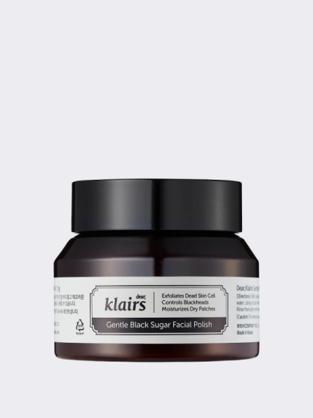 Смягчающий сахарный скраб для лица Dear, Klairs Gentle Black Sugar Facial Polish Смягчающий сахарный скраб для лица Dear, Klairs Gentle Black Sugar Facial Polish