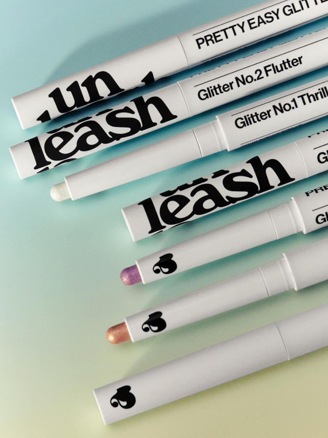 Сияющие тени для век в карандаше в бронзовом оттенке UNLEASHIA Pretty Easy Glitter Stick N°7 Sheer Skin