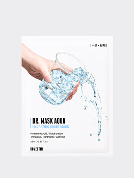 Увлажняющая тканевая маска для лица ROVECTIN Skin Essentials Dr. Mask Aqua Hydrating Sheet Mask