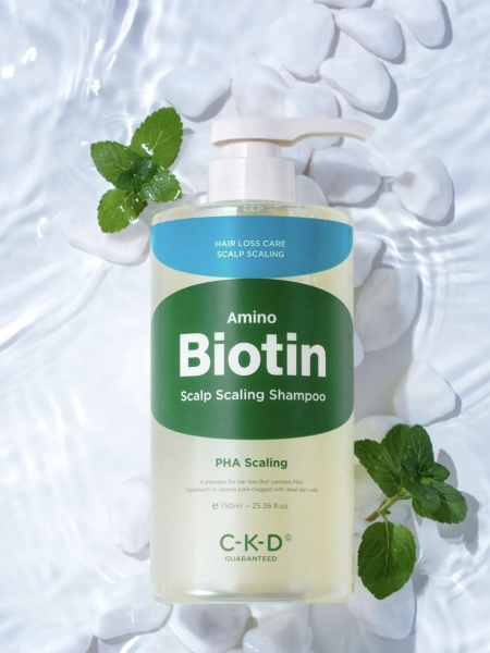 Глубокоочищающий шампунь с биотином CKD Amino Biotin Scalp Scaling Shampoo
