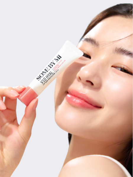 Оттеночный солнцезащитный бальзам для губ с гиалуроновой кислотой Some By Mi V10 Hyal Lip Sun Protector SPF15 Rosy