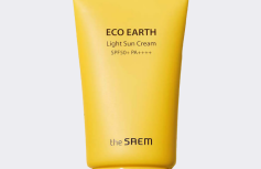 Лёгкий солнцезащитный крем The Saem Eco Earth Light Sun Cream SPF 50+ PA++++