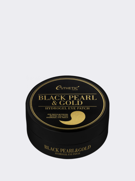 Гидрогелевые патчи для век с экстрактом черного жемчуга ESTHETIC HOUSE Black Pearl&Gold Hydrogel Eye Patch