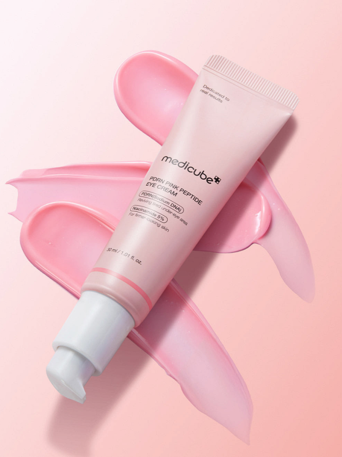 Восстанавливающий крем для век с пептидами и ПДРН Medicube PDRN Pink Peptide Eye Cream