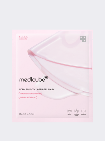 Разглаживающая гидрогелевая маска с коллагеном и ПДРН Medicube PDRN Pink Collagen Gel Mask Разглаживающая гидрогелевая маска с коллагеном и ПДРН Medicube PDRN Pink Collagen Gel Mask