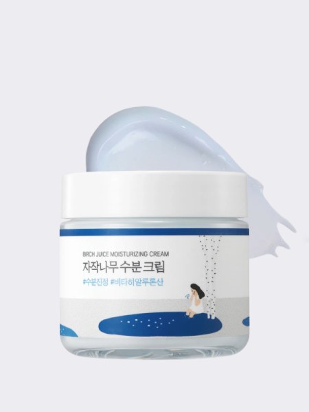 Успокаивающий крем для лица с берёзовым соком Round Lab Birch Juice Moisturizing Cream