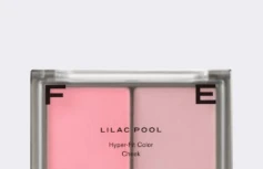 Кремовые спрессованные румяна в холодных оттенках FEEV Hyper-Fit Color Cheek Lilac Pool