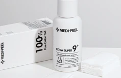Очищающая жидкость-маска для очищения сальных нитей MEDI-PEEL Extra Super 9+ Cotton Pad