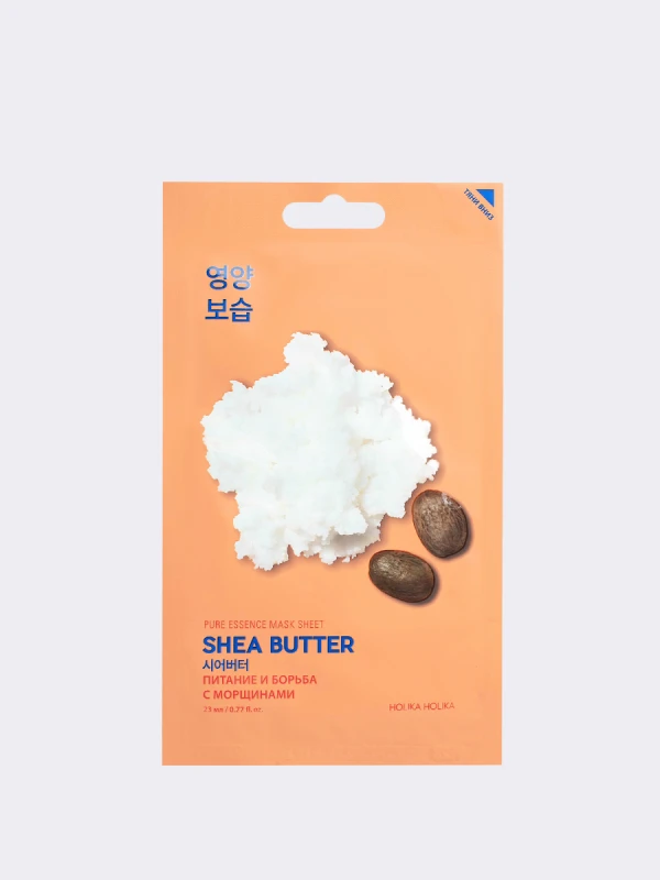 Питательная тканевая маска для лица с маслом ши Pure Essence Mask Sheet Shea Butter 20мл: Маска 1шт