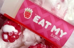 Бальзам для губ с ароматом малинового пломбира EAT MY BALM Raspberry Ice Cream