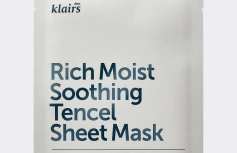 Восстанавливающая тканевая маска с керамидами Dear, Klairs Rich Moist Soothing Tencel Sheet Mask