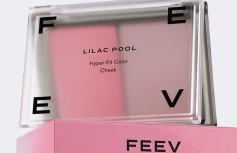 Кремовые спрессованные румяна в холодных оттенках FEEV Hyper-Fit Color Cheek Lilac Pool