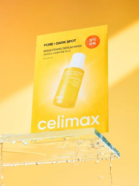 Осветляющая тканевая маска с ниацинамидом Celimax Pore+dark Spot Brightening Serum Mask Осветляющая тканевая маска с ниацинамидом Celimax Pore+dark Spot Brightening Serum Mask