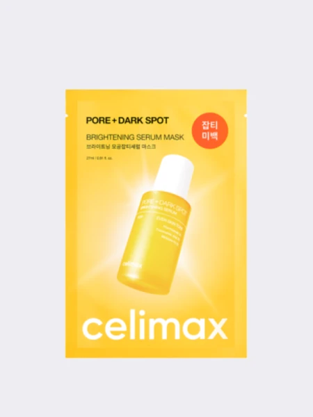 Осветляющая тканевая маска с ниацинамидом Celimax Pore+dark Spot Brightening Serum Mask Осветляющая тканевая маска с ниацинамидом Celimax Pore+dark Spot Brightening Serum Mask