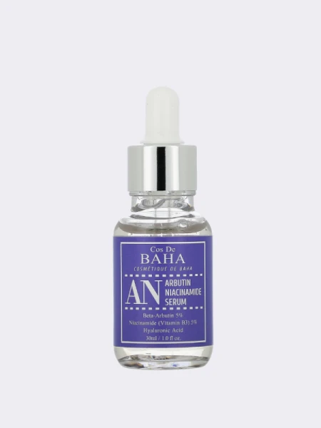 Осветляющая сыворотка с арбутином и ниацинамидом Cos De BAHA Arbutin+niacinamide serum AN Осветляющая сыворотка с арбутином и ниацинамидом Cos De BAHA Arbutin+niacinamide serum AN