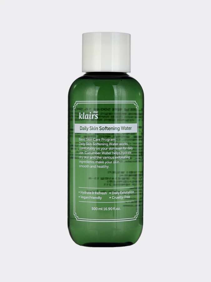 Легкий смягчающий тонер Dear, Klairs Daily Skin Softening Water 500мл Легкий смягчающий тонер Dear, Klairs Daily Skin Softening Water 500мл