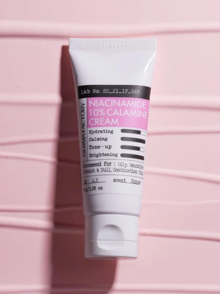 Себорегулирующий крем для лица с ниацинамидом и каламином Derma Factory Niacinamide 10% Calamine Cream Себорегулирующий крем для лица с ниацинамидом и каламином Derma Factory Niacinamide 10% Calamine Cream