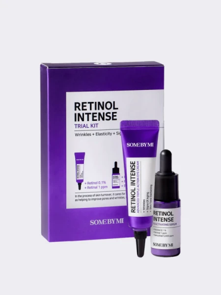 Набор миниатюр для ухода за кожей с ретинолом и бакучиолом Some By Mi Retinol Intense Trial Kit Набор миниатюр для ухода за кожей с ретинолом и бакучиолом Some By Mi Retinol Intense Trial Kit