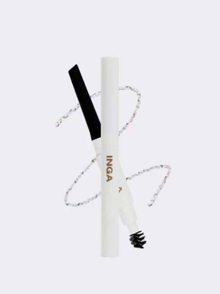 Карандаш для бровей в коричневом оттенке INGA Stage Brow Pencil Dark Brown Карандаш для бровей в коричневом оттенке INGA Stage Brow Pencil Dark Brown