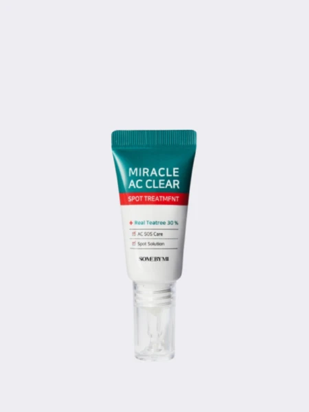 Точечный крем-маска против высыпаний с экстрактом чайного дерева Some By Mi Miracle AC Clear Spot Treatment Точечный крем-маска против высыпаний с экстрактом чайного дерева Some By Mi Miracle AC Clear Spot Treatment