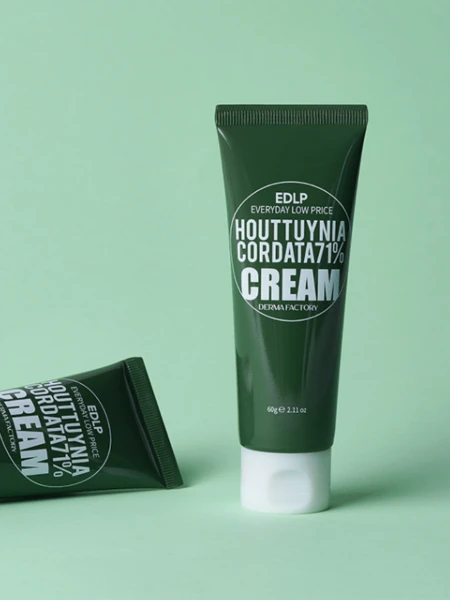 Успокаивающий крем для лица с экстрактом хауттюйнии Derma Factory Houttuynia Cordata 71% Cream Успокаивающий крем для лица с экстрактом хауттюйнии Derma Factory Houttuynia Cordata 71% Cream
