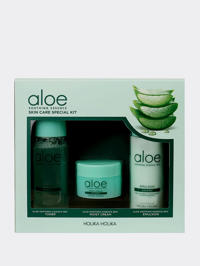 Уходовый набор миниатюр Holika Holika Aloe Soothing Skincare Special Kit Уходовый набор миниатюр Holika Holika Aloe Soothing Skincare Special Kit