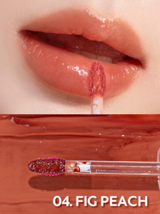 Глянцевый тинт для губ TIRTIR Waterism Glow Tint 04 Fig Peach Глянцевый тинт для губ TIRTIR Waterism Glow Tint 04 Fig Peach
