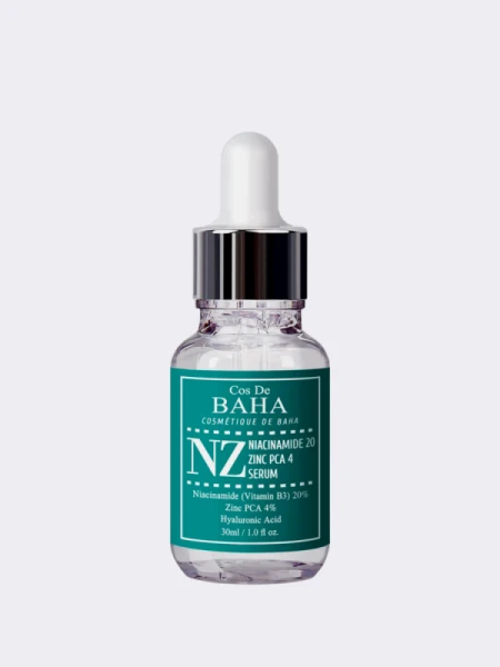 Сыворотка для сужения пор с ниацинамидом и цинком Cos De BAHA Niacinamide 20 zinc pca 4 NZ Сыворотка для сужения пор с ниацинамидом и цинком Cos De BAHA Niacinamide 20 zinc pca 4 NZ