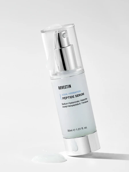 Разглаживающая сыворотка для лица с пептидами ROVECTIN Aqua Peptide Serum Разглаживающая сыворотка для лица с пептидами ROVECTIN Aqua Peptide Serum