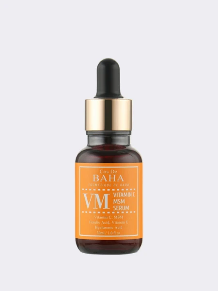 Осветляющая сыворотка с витамином С, феруловой кислотой и витамином Е Cos De BAHA Vitamin C MSM Serum Осветляющая сыворотка с витамином С, феруловой кислотой и витамином Е Cos De BAHA Vitamin C MSM Serum