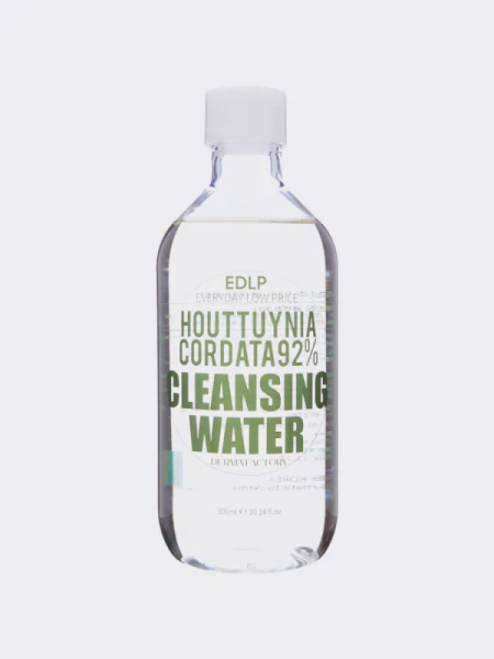 Очищающая вода для снятия макияжа Derma Factory Houttuynia Cordata 92% Cleansing Water Очищающая вода для снятия макияжа Derma Factory Houttuynia Cordata 92% Cleansing Water