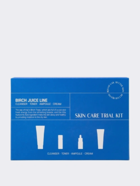 Дорожный набор для ухода за кожей с березовым соком Round Lab Birch Juice Trial Kit Дорожный набор для ухода за кожей с березовым соком Round Lab Birch Juice Trial Kit
